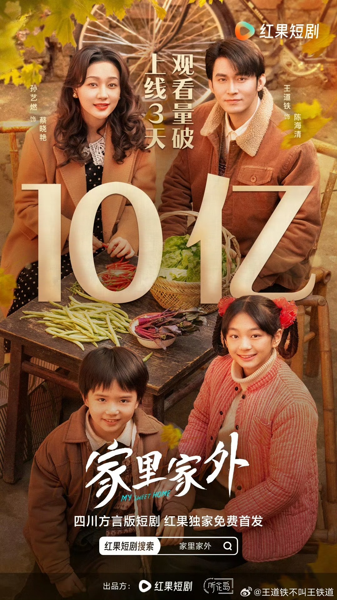 上线3天播放量破10亿！《家里家外》被赞短剧版《小巷人家》